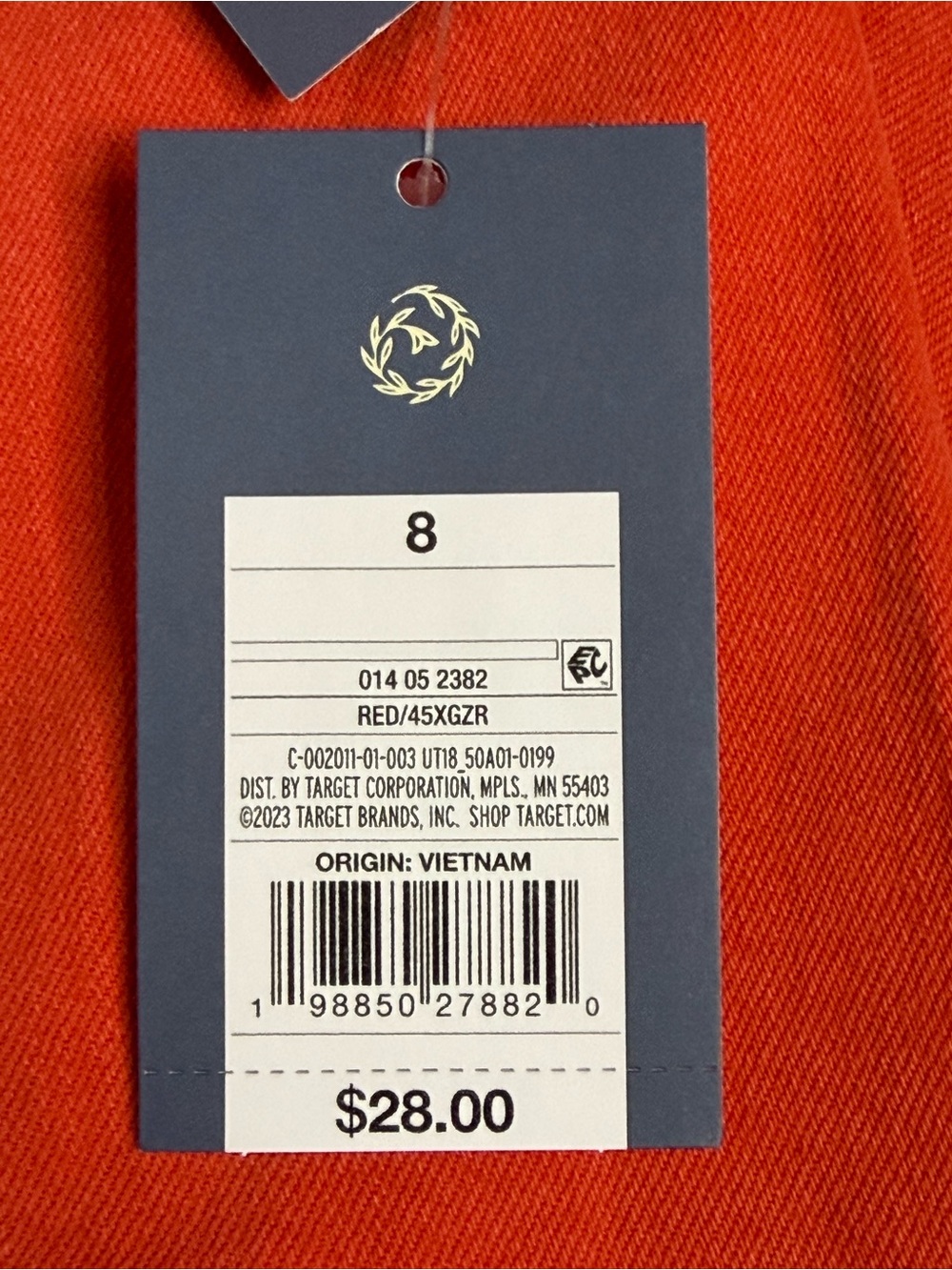 Universal Thread Red High Rise Sailor Wide Leg Pants Size 8 NWT Cotton Blend - Picture 8 of 12